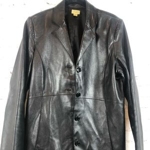 Caslon Genuine Lambskin Leather Jacket M